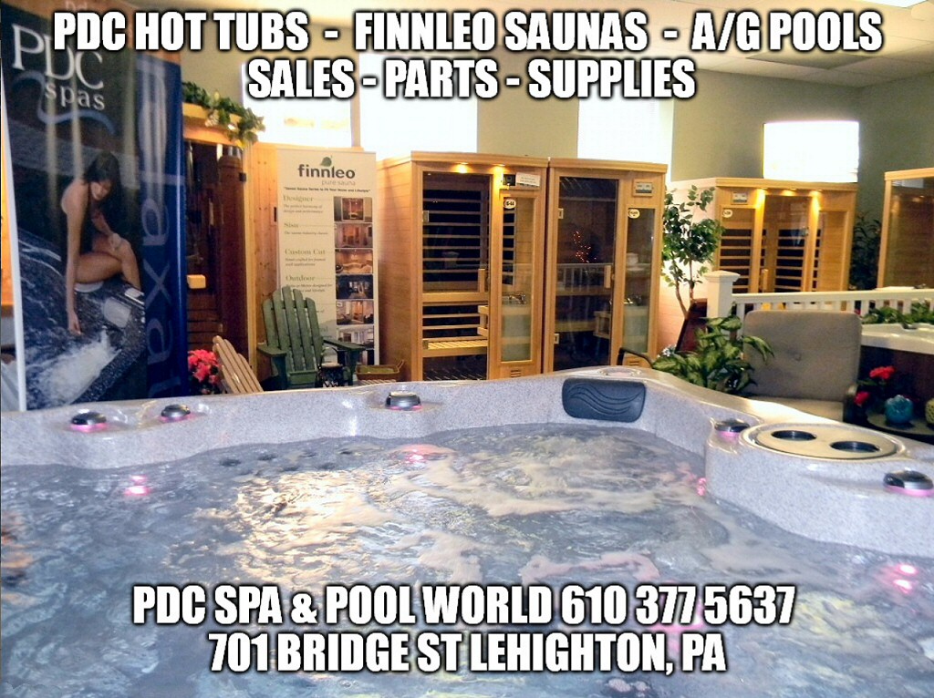 DC Spa and Pool World has a fantastic showroom just minutes from the Lehigh Valley and Allentown, so when your thinking Lehigh Valley Hot Tub think PDC Spa and Pool World.