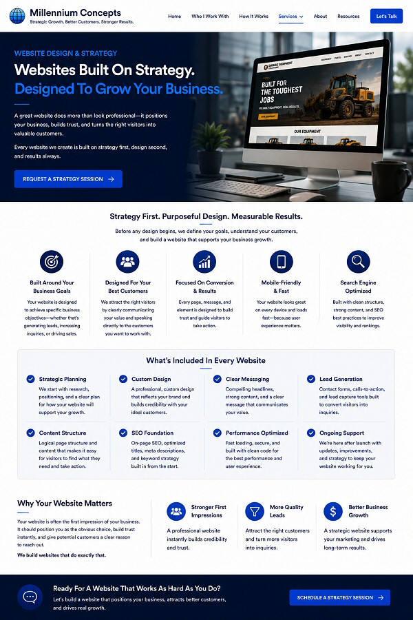 More Than Great Websites Great Results Millennium Concepts